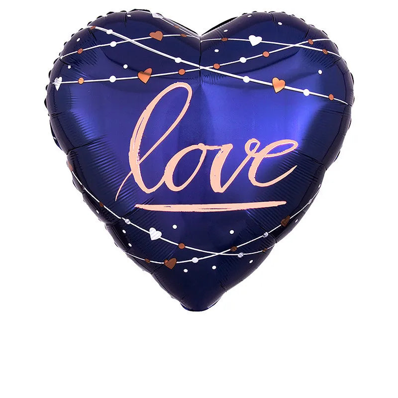 10pcs 18inch Valentines Helium Balloons I Love You Heart Shaped Foil Balloon Romantic Wedding Valentine's Day  Party Decorations