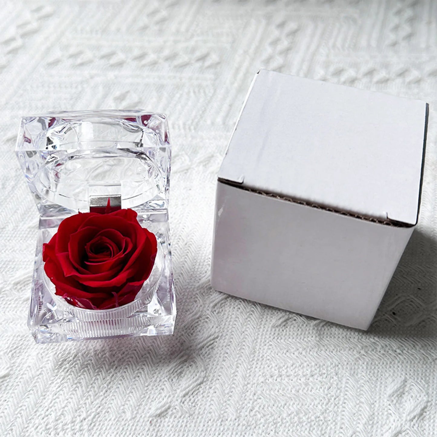 Preserved Flower Rose Never Withered Rose Gift For Valentine's Day Birthday And Anniversary With Drawer Gift Box