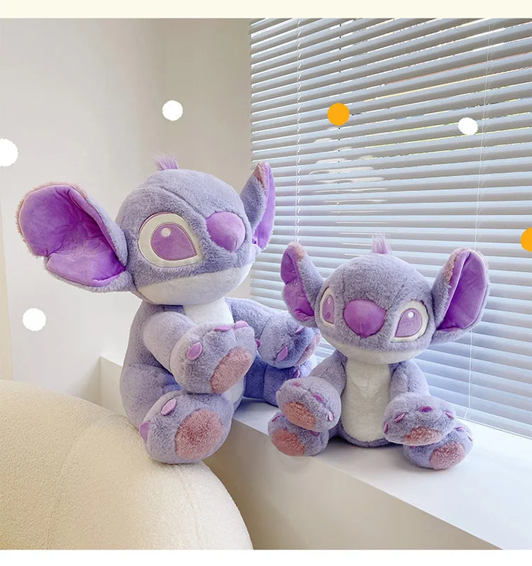 Disney Cartoon Purple Stitch Doll Star Baby Kawaii Peluche Fille Anniversaire Poupée Petite Amie Cadeau Saint Valentin 25cm/30cm/45cm