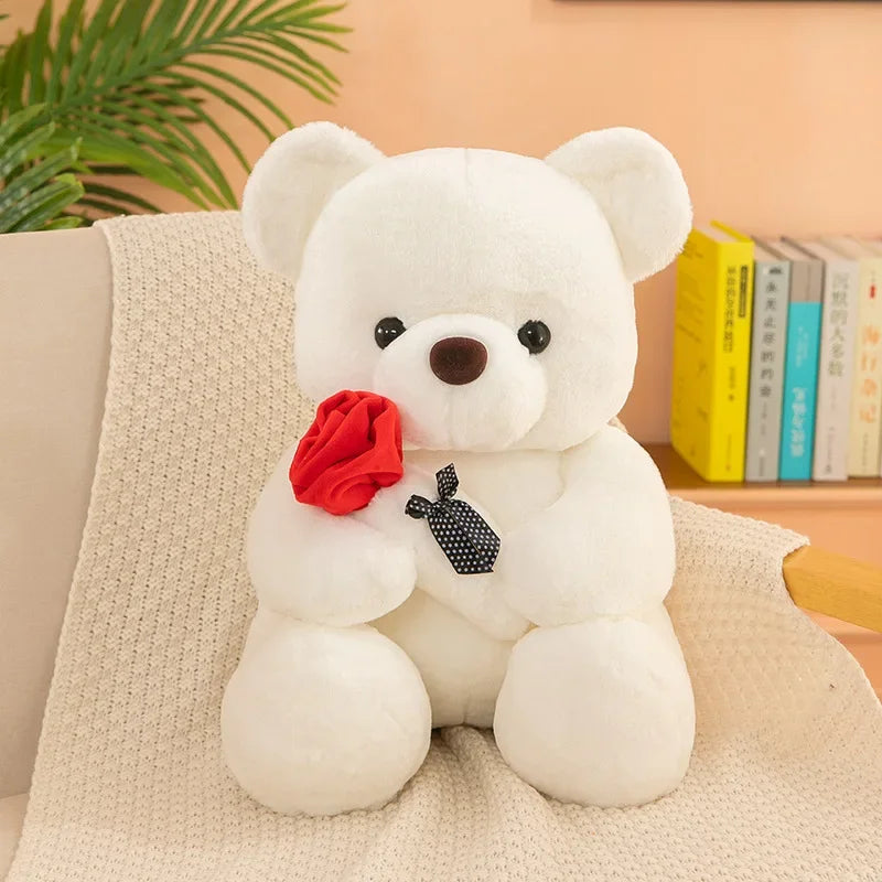 Valentine's Day roses teddy bear animal