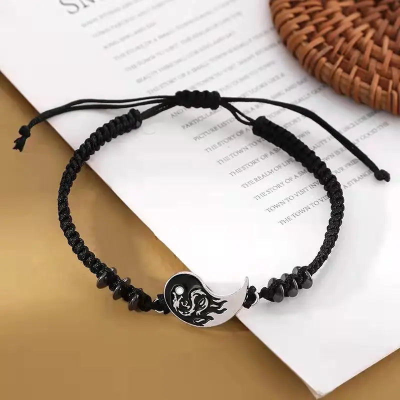 2025 Fashion Dragon Figure Yin Yang Bracelet Couple Adjustable Bracelets