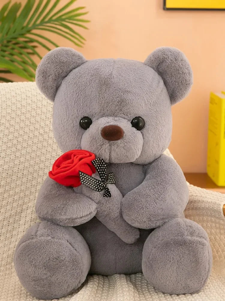 Valentine's Day roses teddy bear animal