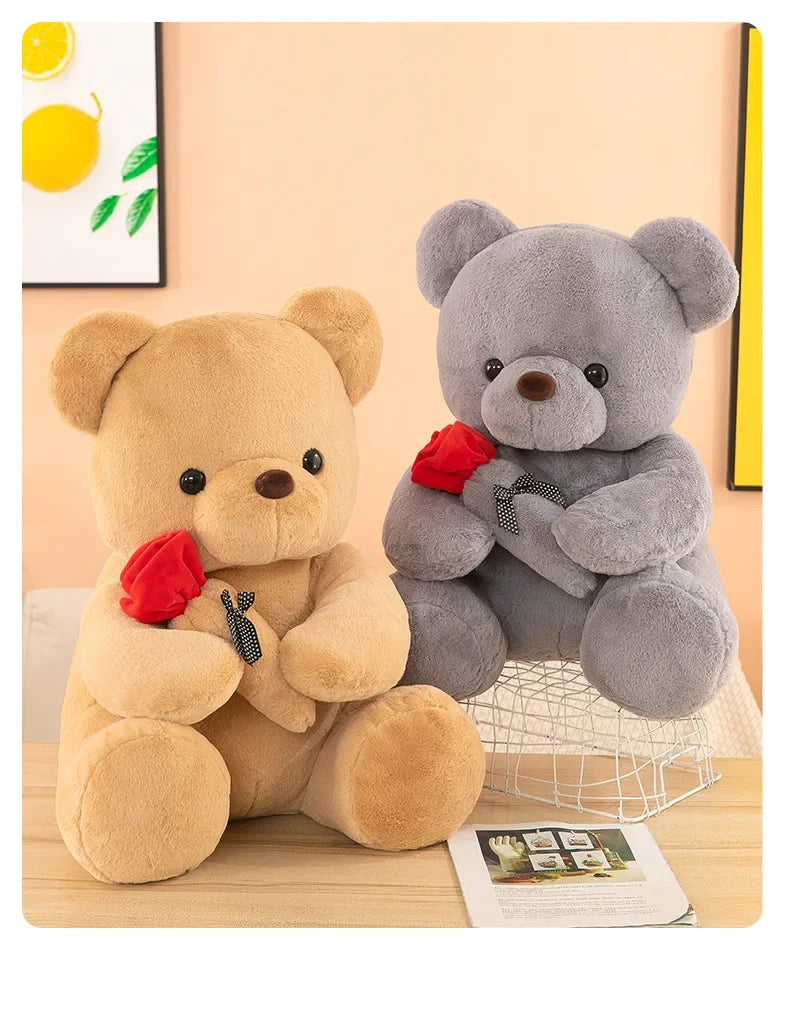 Valentine's Day roses teddy bear animal